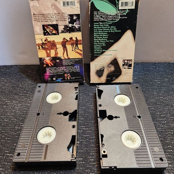 Bon Jovi VHS TAPES Lot Of 2 CROSS ROAD AND LIVE FROM LONDON - Picture 2 of 5